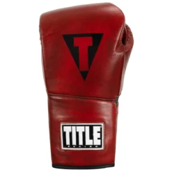 TITLE Boxing Blood Red Headgear and Sparring Gloves Bundle