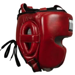 TITLE Boxing Blood Red Headgear and Sparring Gloves Bundle
