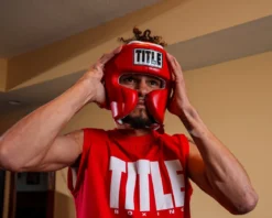 TITLE Boxing Headgear and Groin Protector Bundle