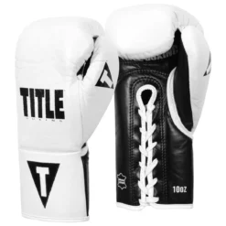 TITLE Boxing Leather Pro Fight Boxing Gloves