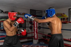 TITLE Boxing Leather Sparring Headgear