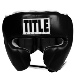 TITLE Boxing Leather Sparring Headgear