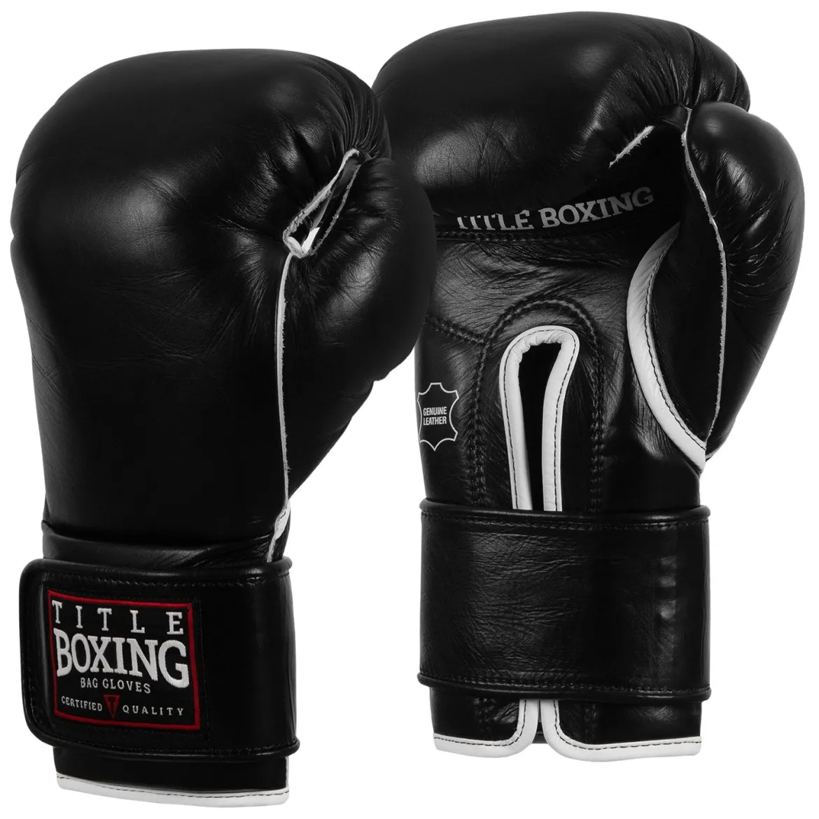 TITLE Boxing Old School Leather Bag Boxing Gloves 2.0