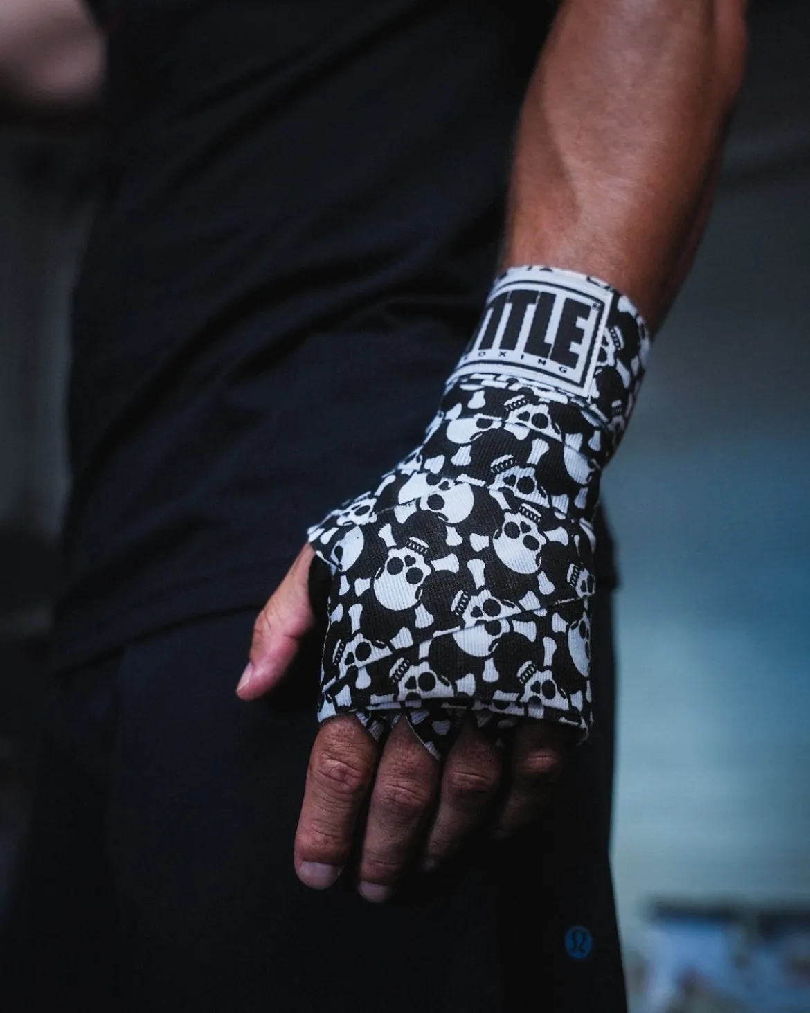 TITLE Boxing Print Mexican Style 180" Hand Wraps