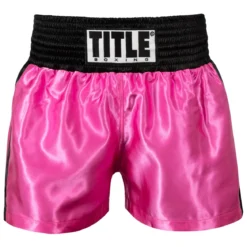 TITLE Boxing Professional Women’s Satin Striped Boxing Trunks