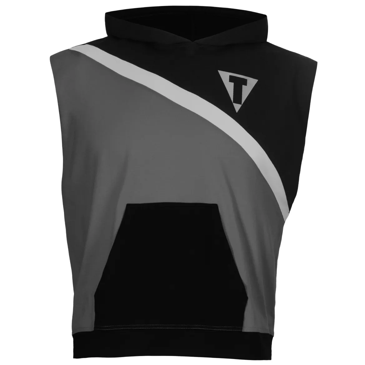 TITLE Boxing Split Combat Sleeveless Hoodie