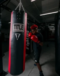 TITLE Boxing Synthetic Leather Heavy Bag - Unfilled