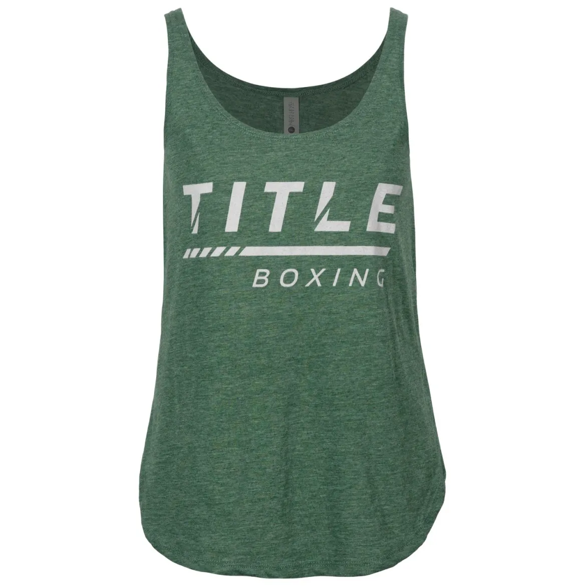 TITLE Boxing Women's Striped Wordmark Cropped Tank