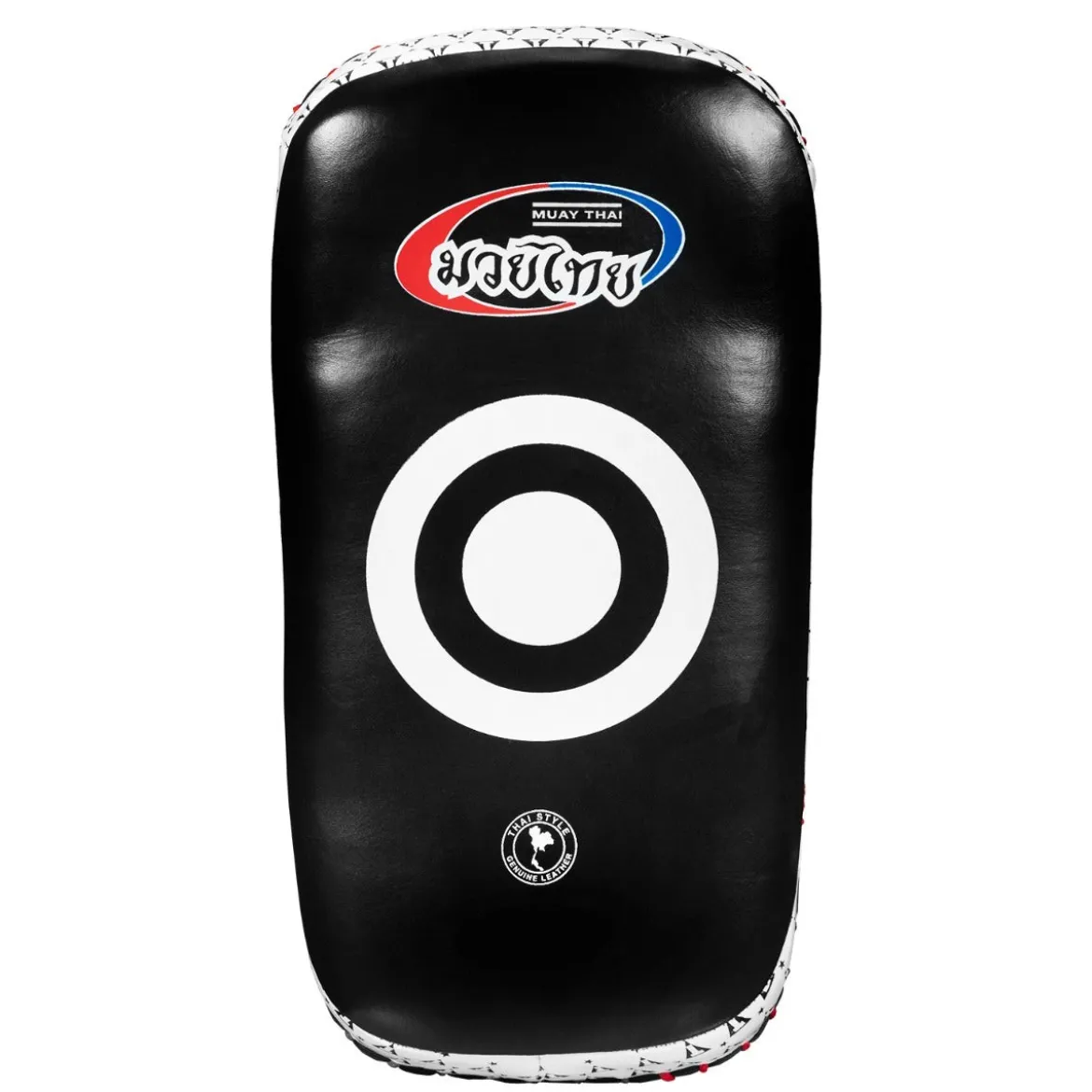 TITLE Muay Thai Leather Contoured Thai Pads