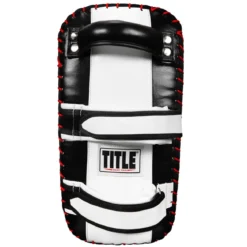 TITLE Muay Thai Leather Contoured Thai Pads