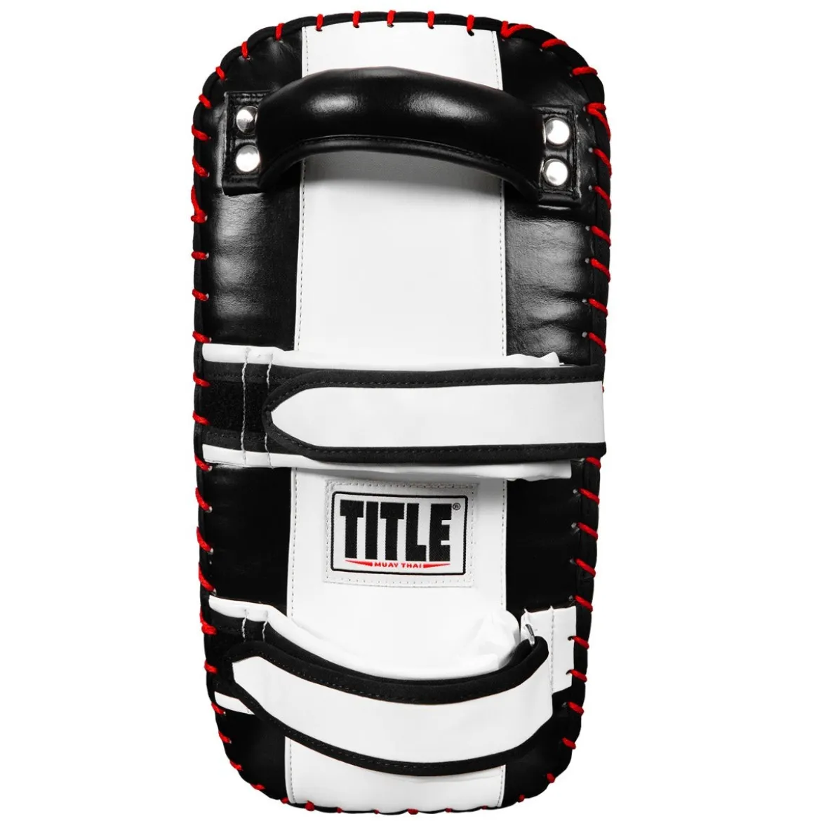 TITLE Muay Thai Leather Contoured Thai Pads