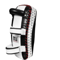 TITLE Muay Thai Leather Contoured Thai Pads