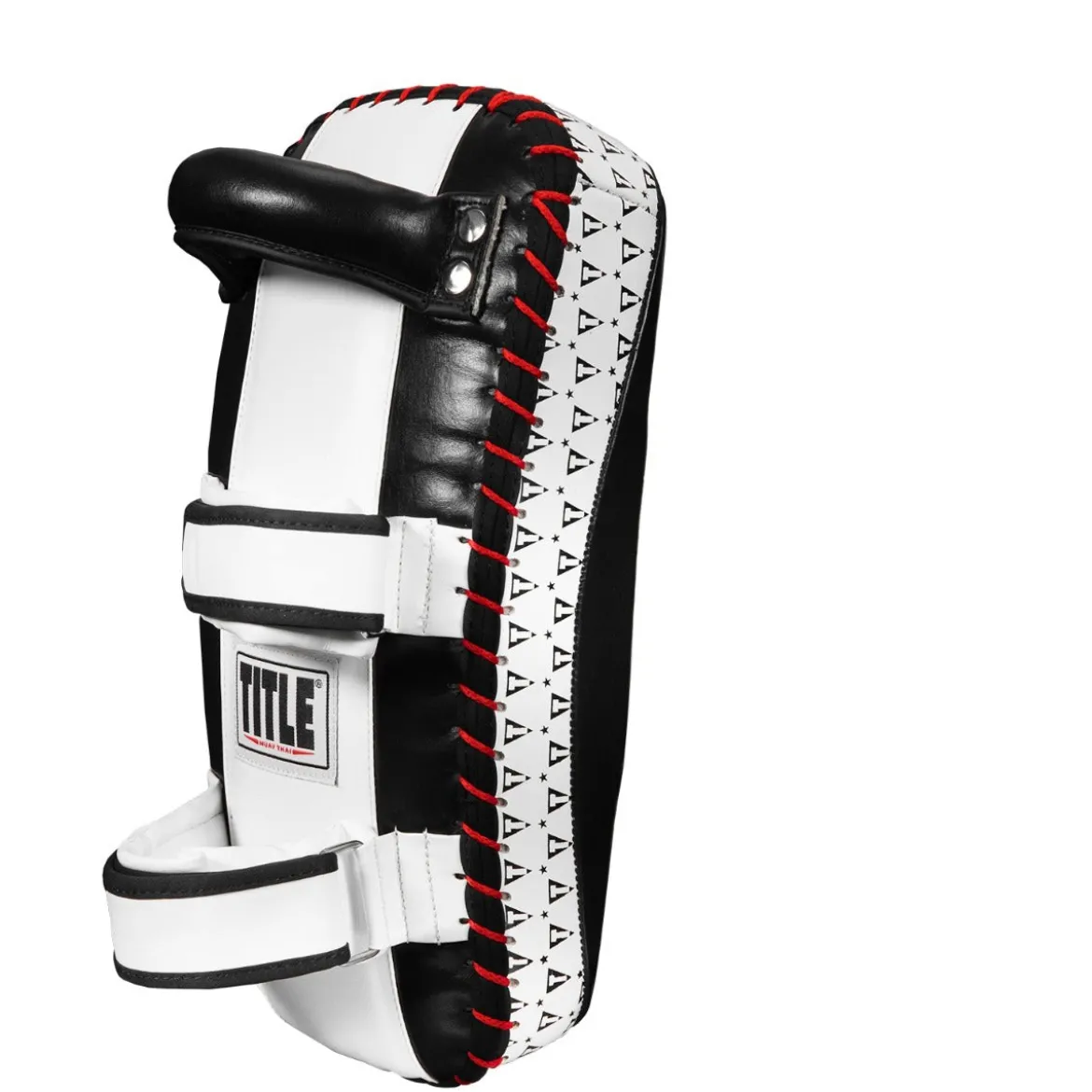 TITLE Muay Thai Leather Contoured Thai Pads
