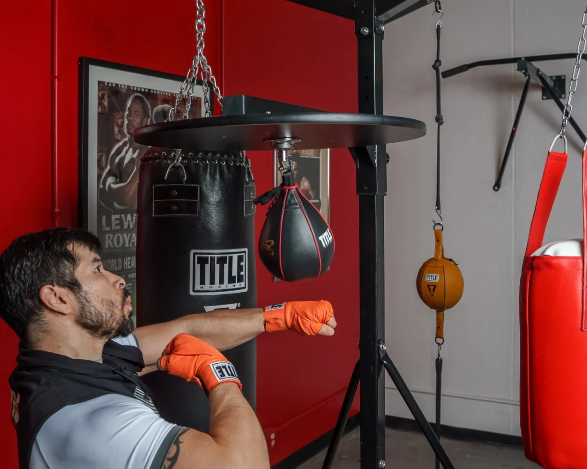 TITLE 4-Score Punching Bag Stand